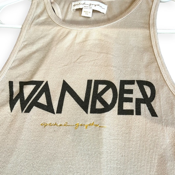 Spiritual Gangster Tank Top Wander  light Tan Size M - Picture 3 of 10